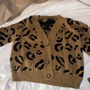 Nasty Gal leopard cardigan